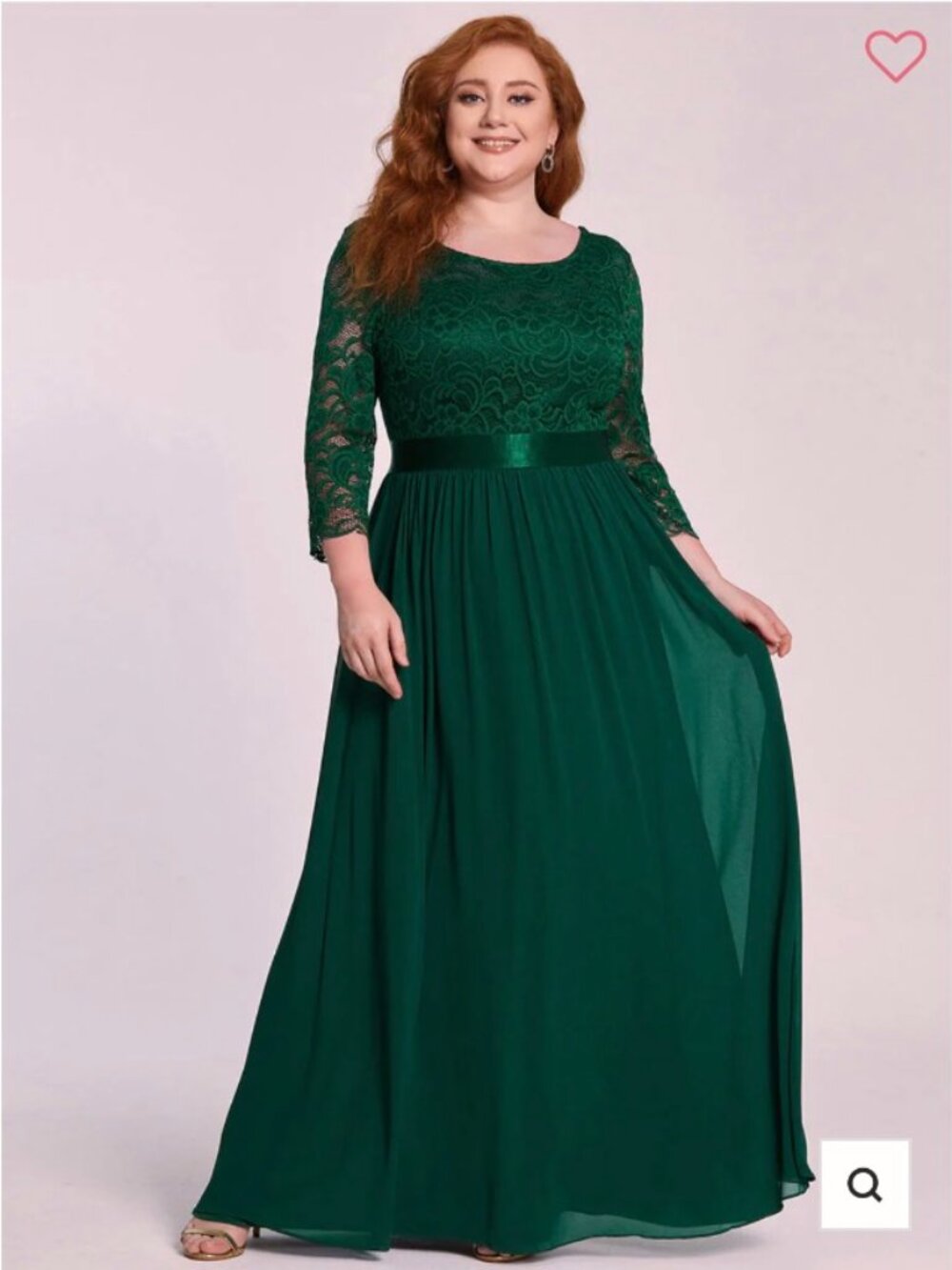 Ever Pretty Lace Evening Dark Green Dress With Half Sleeves Sz 26 NWT